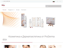 Tablet Screenshot of proderma-eu.com
